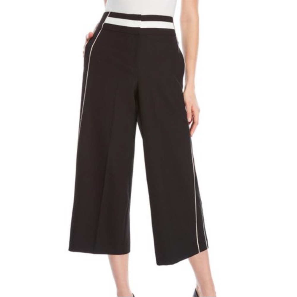 Laundry by Shelli Segal‎ black and white tuxedo trousers , NWT size 2.